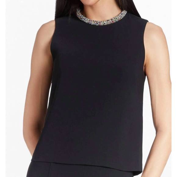 NEW AMANDA UPRICHARD connie top in black - Picture 2 of 4